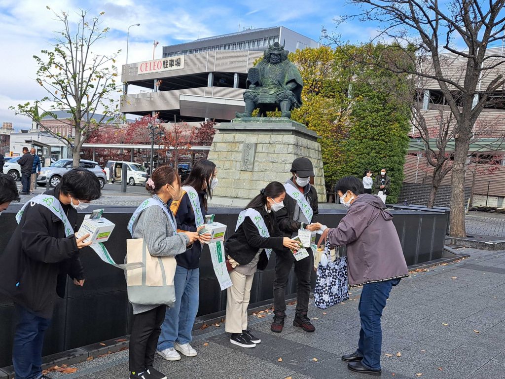 山梨・静岡で街頭募金をおこないました