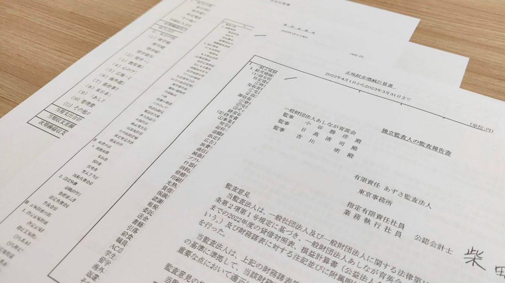 財務諸表と監査報告書