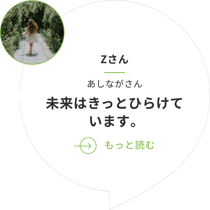 未来はきっとひらけています。